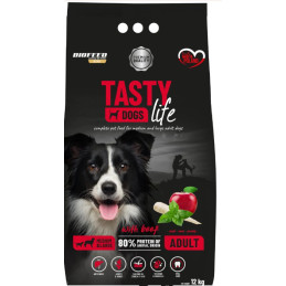 Biofeed, Tasty Dogs Life z Wołowiną, dla dorosłych Psów Średnich i Dużych Ras, 12 kg
