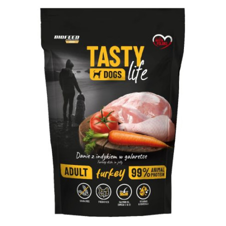 Biofeed, Tasty Dog Life Indyk, saszetka 500 g