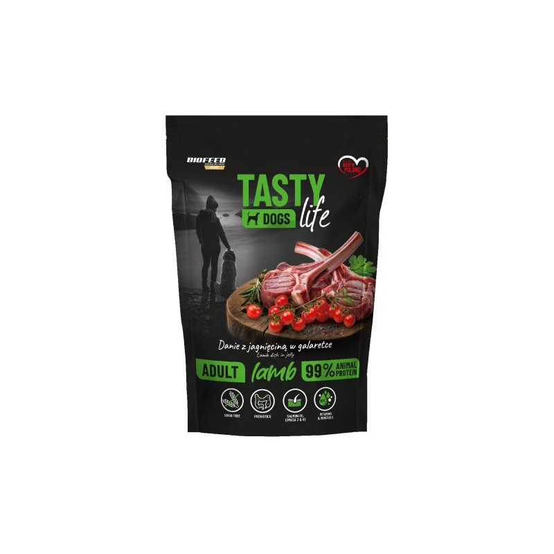 Biofeed, Tasty Dog Life Jagnięcina, Saszetka 500 g