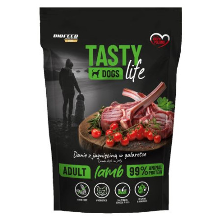 Biofeed, Tasty Dog Life Jagnięcina, Saszetka 500 g