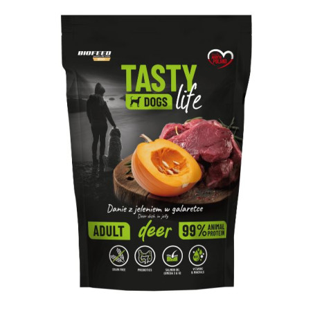 Biofeed, Tasty Dog Life Jeleń, Saszetka 500 g