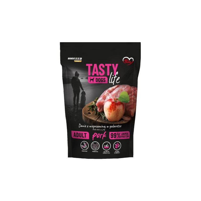Biofeed, Tasty Dog Life Wieprzowina, Saszetka 500 g