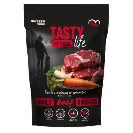 Biofeed, Tasty Dog Life Wołowina, Saszetka 500 g