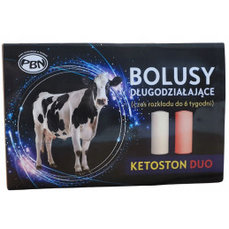 Bolusy Ketoston Duo dla bydła - bolusy na ketozę, 10 sztuk