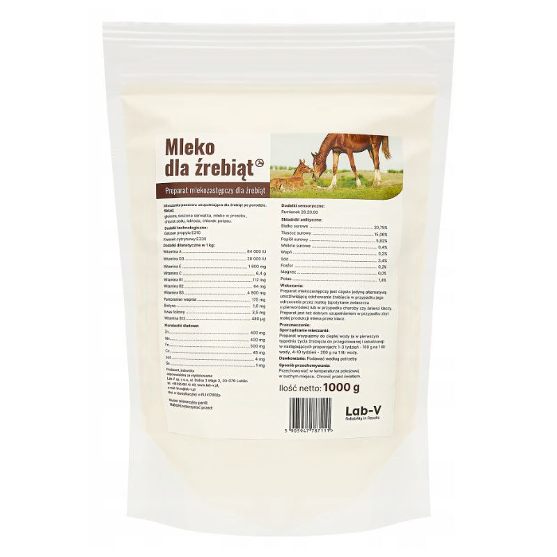 Lab V Mleko dla źrebiąt, 1000 g