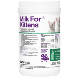 Lab V, Mleko dla kociąt 200 g zestaw z butelką