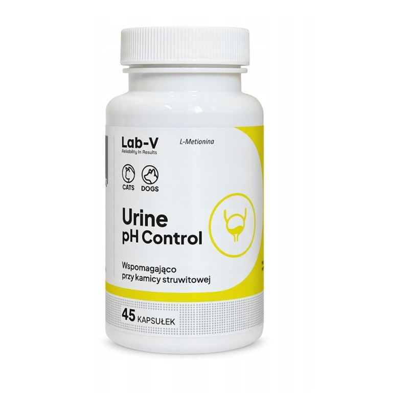 Lab V Urine pH Control, Wsparcie dla psów i kotów, 45 kaps