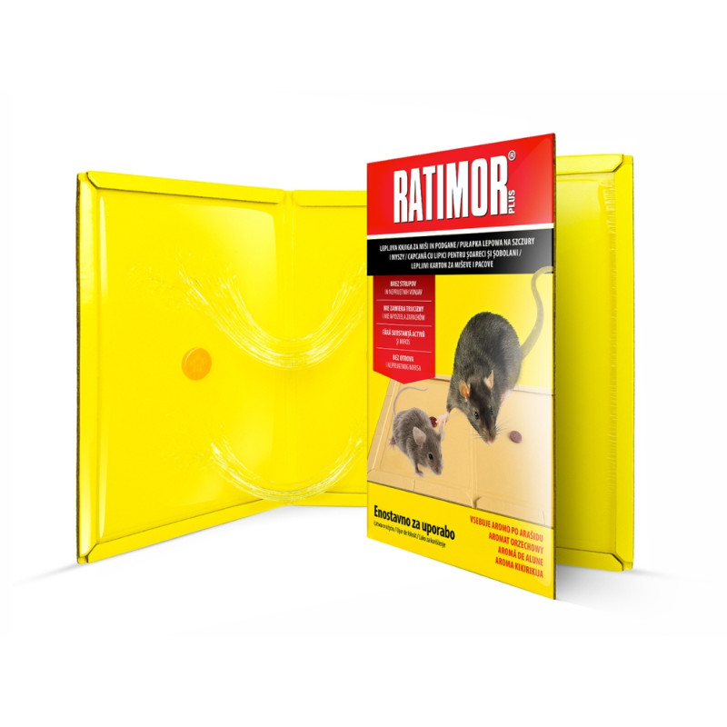 Ratimor, pułapka klejowa z wabikiem na gryzonie, 26,5 x 19,5 cm