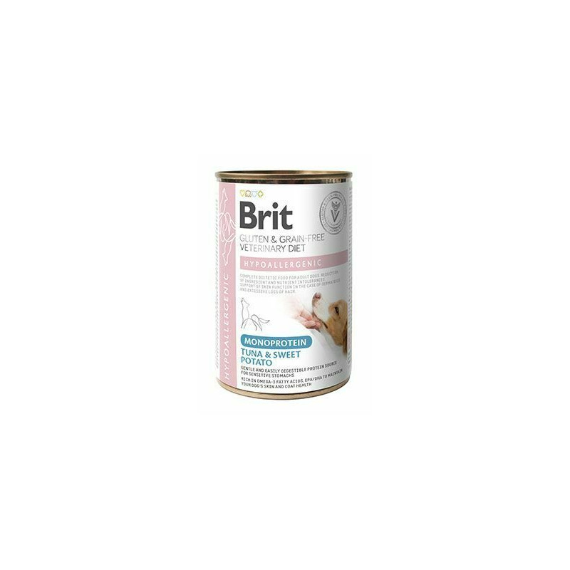 Brit VD, hypoallergenic monoprotein, tuna&sweet potato, 400g 104-101267