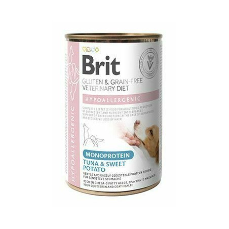 Brit VD, hypoallergenic monoprotein, tuna&sweet potato, 400g 104-101267