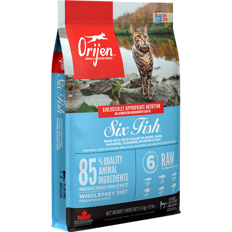 Orijen, Six Fish, Cat, 5.4 kg
