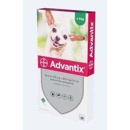 Advantix spot-on, pies poniżej 4 kg 1 pipetka 0,4ml