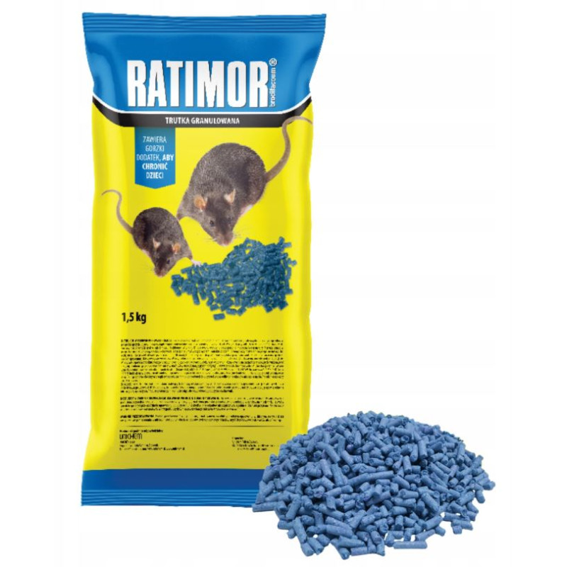 Ratimor Granulat Niebieski Bromadiolone 1,5 kg