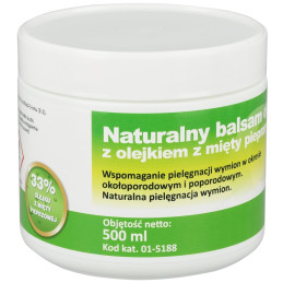 Can Agrii, Balsam do wymion z olejkiem z mięty pieprzowej ”12”, 500 ml