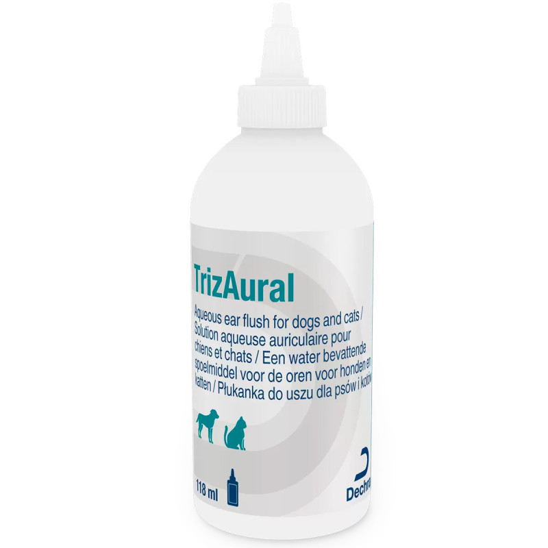 Dechra TrizAural płyn do mycia uszu dla psa i kota 118 ml