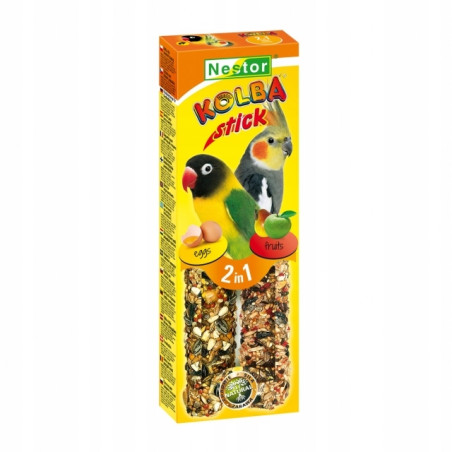 Nestror, Kolba 2w1 Papuga Średnia, Jajko i Owoc