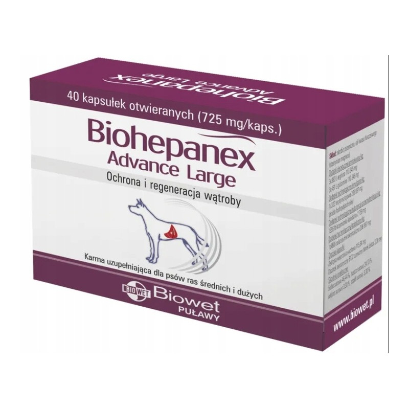 BIOWET BIOHEPANEX ADVANCE LARGE 40 kapsułek