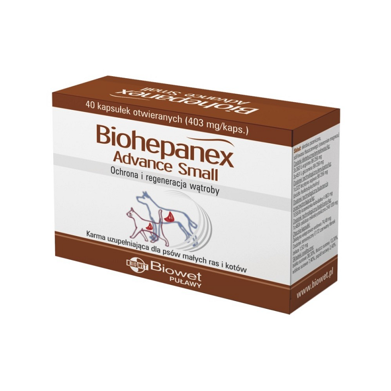 BIOWET BIOHEPANEX ADVANCE SMALL 40 kapsułek