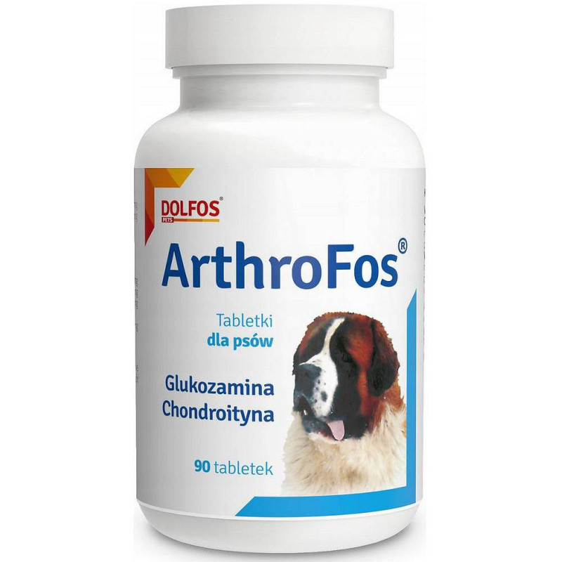 Dolfos, Arthrofos z glukozaminą i chondroityną, dla psów, 90 tabletek