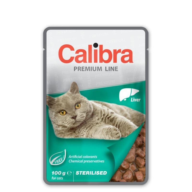 Calibra, Premium Line, wątróbka, sasetka 100 g