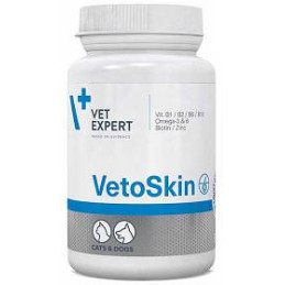 Vetexpert, Vetoskin, preparat na skórę i sierść dla psów i kotów, 60 tab