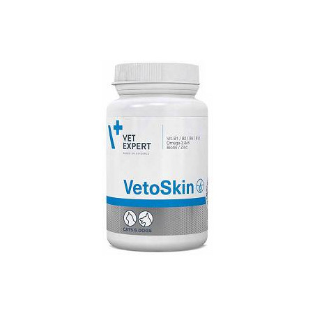 Vetexpert, Vetoskin, preparat na skórę i sierść dla psów i kotów, 60 tab