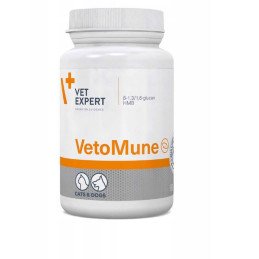 Vetexpert, Vetomune, preparat wspomagający odporność dla psów i kotów, 60 tabletek