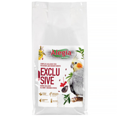 Alegia Exclusive, nimfa i średie papugi, 1kg
