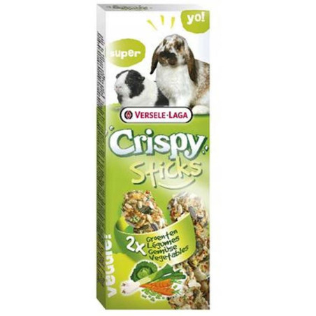 VERSELE LAGA Crispy Sticks, Kolba warzywna dla królika i świnki morskiej, 2 szt