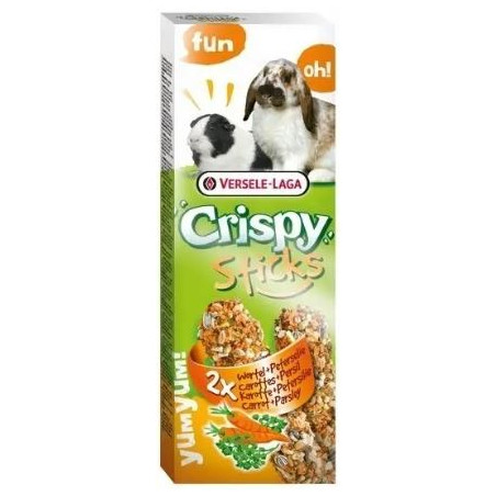 VERSELE LAGA Crispy Sticks, Kolba marchewka&pietruszka dla królika i świnki morskiej, 2 szt