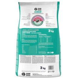 John Dog, Good Form, Małe rasy, Cielęcina z jagnięciną , 3 kg