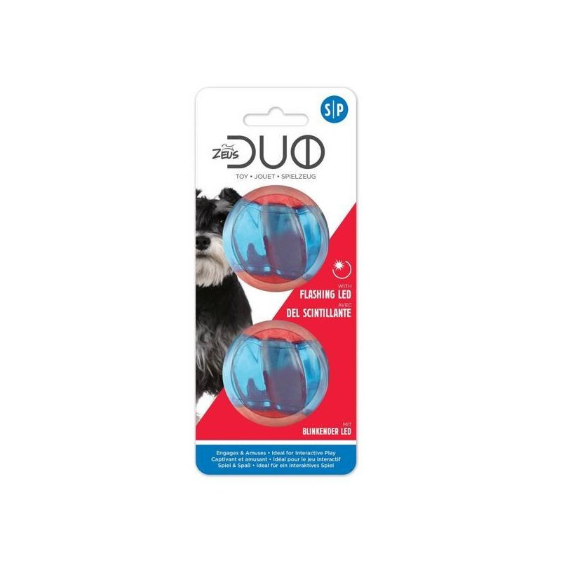Zeus Duo Ball, piłki led świecące dla psa, 5cm x 2szt