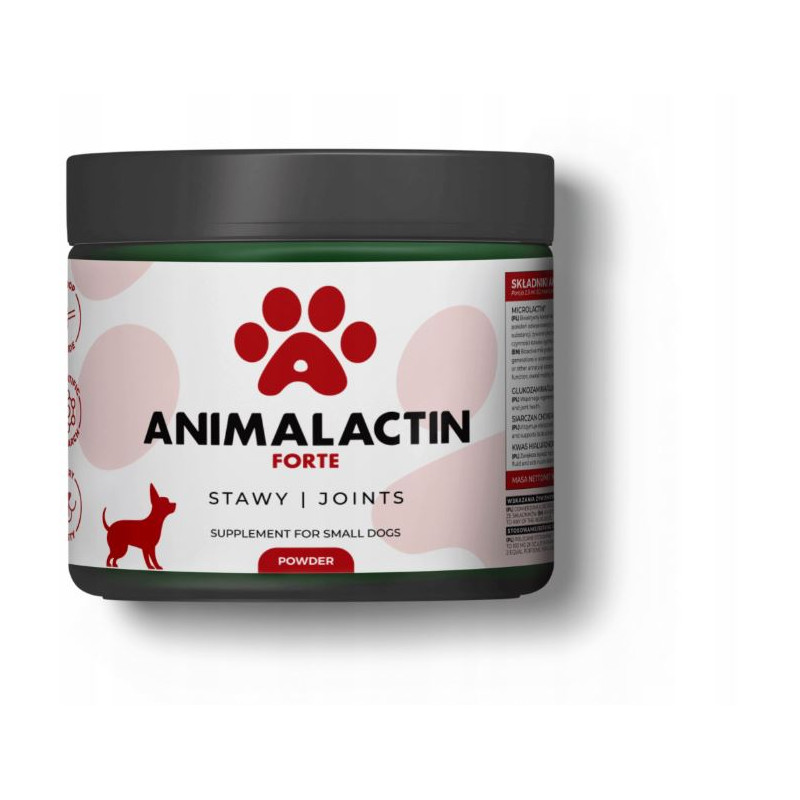 Animalactin Forte, stawy, dla małych psów, 103 g