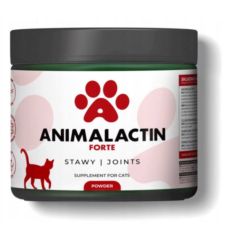 Animalactin Forte, stawy, dla kotów, 103 g