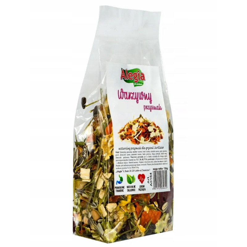 Alegia, Natural, Przysmak warzywny, 130 g