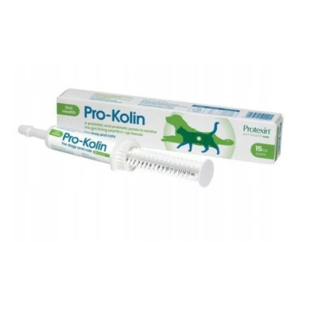 Pro - kolin, probiotyk stymulujący rozwój flory bakteryjnej u psów i kotów, 15 ml