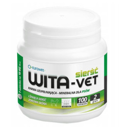 Eurowet, Wita-Vet, pies, sierść, 100 tab