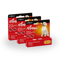 3 x Vet Agro, Fiprex L, pies  4 ml