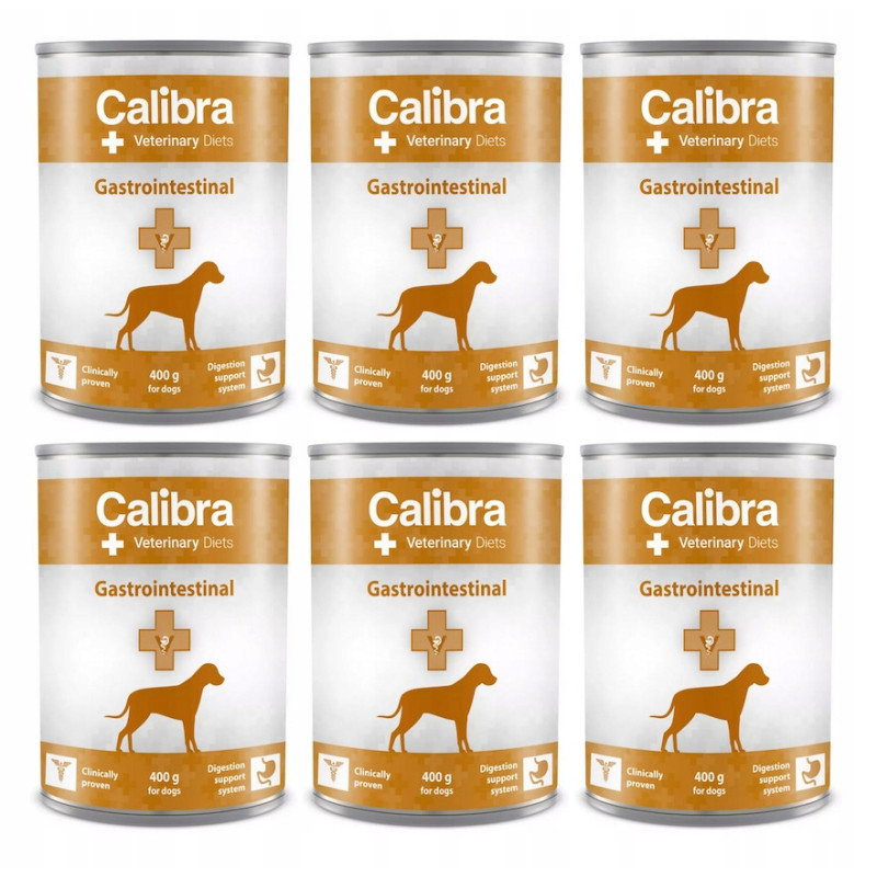 Calibra VD, pies, Gastrointestinal, 6 x 400 g