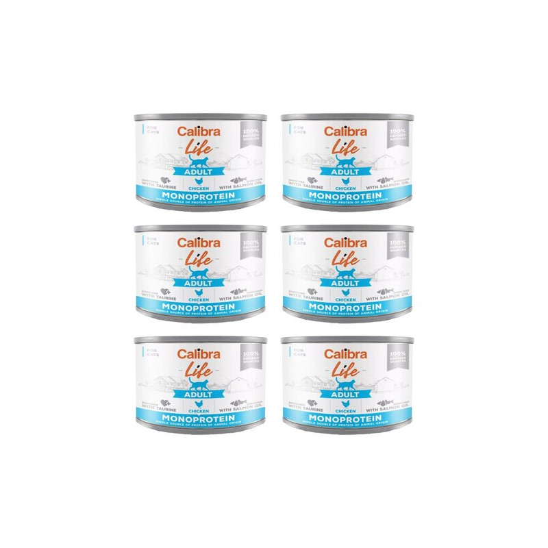Calibra life, kot, kurczak, 6 x 200 g