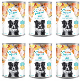 Calibra Dog Verve Adult, Turkey with Salmon, 6 x 400 g