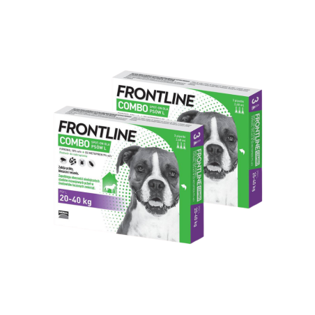 ZESTAW 2 X FRONTLINE COMBO psy L (20-40kg) 3 pipety