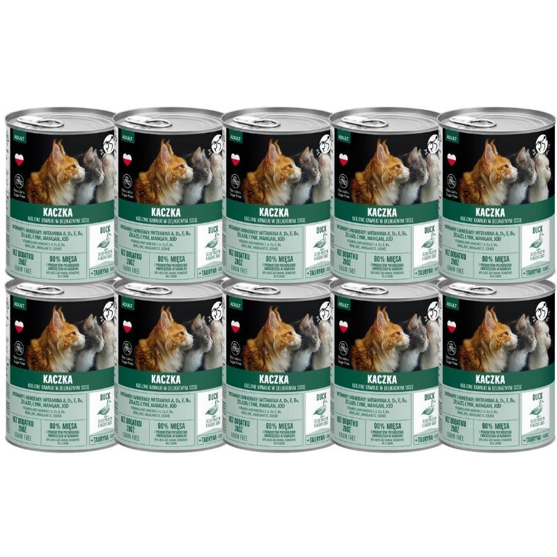 PetRepublic, kot, kawałki w sosie z kaczką 10 x 400 g