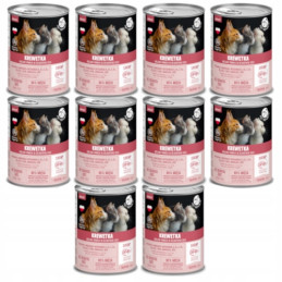 Pet Republic dla kotów kawałki z krewetką, 10 x 400 g