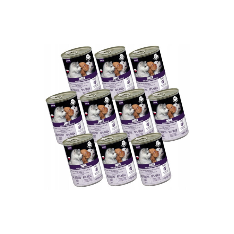 Pet Republic, dla szczeniąt z indykiem, 10 x 400g