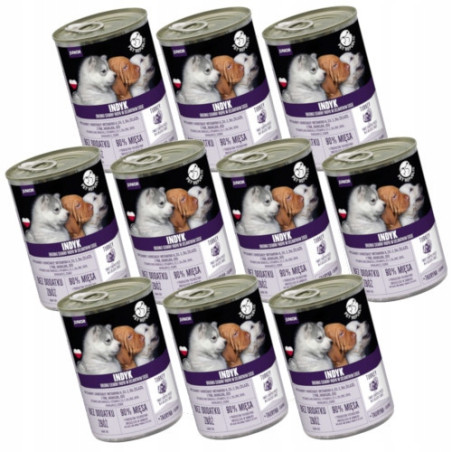 Pet Republic, dla szczeniąt z indykiem, 10 x 400g
