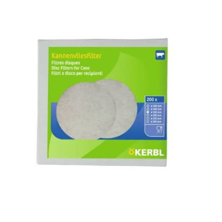 Kerbl, filtry krążkowe do mleka, 200 x Ø 160 mm