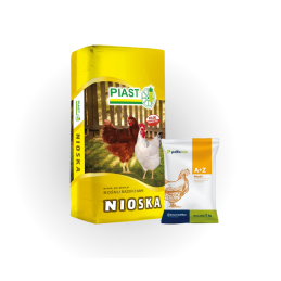 Piast, pasza dla kur niosek, granulat, 25kg + Polfamix A+Z, dla drobiu,1kg