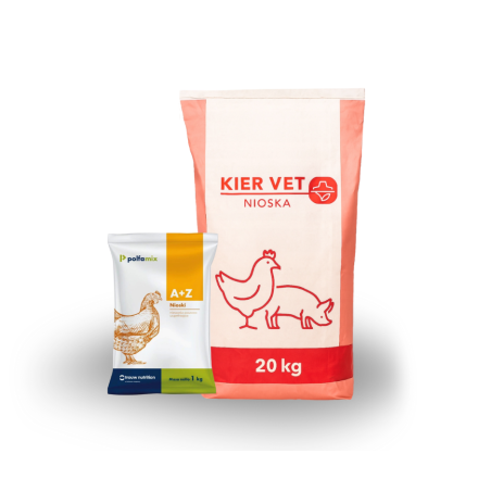 Kiervet, Pasza Nioska Granulowana, 20 kg + Polfamix A+Z, 1 kg