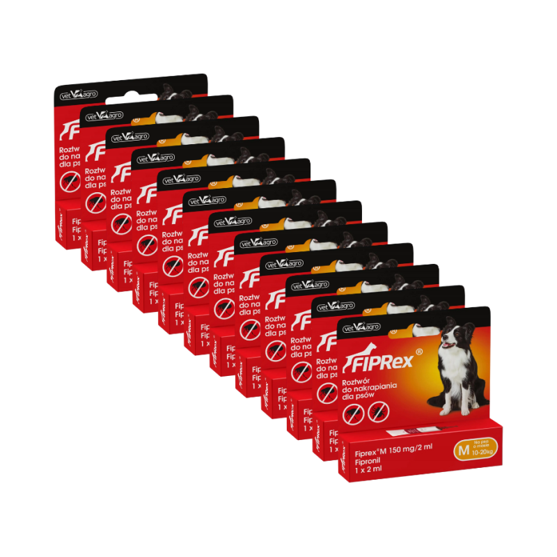 12 x Vet Agro, Fiprex M, 10-20 kg